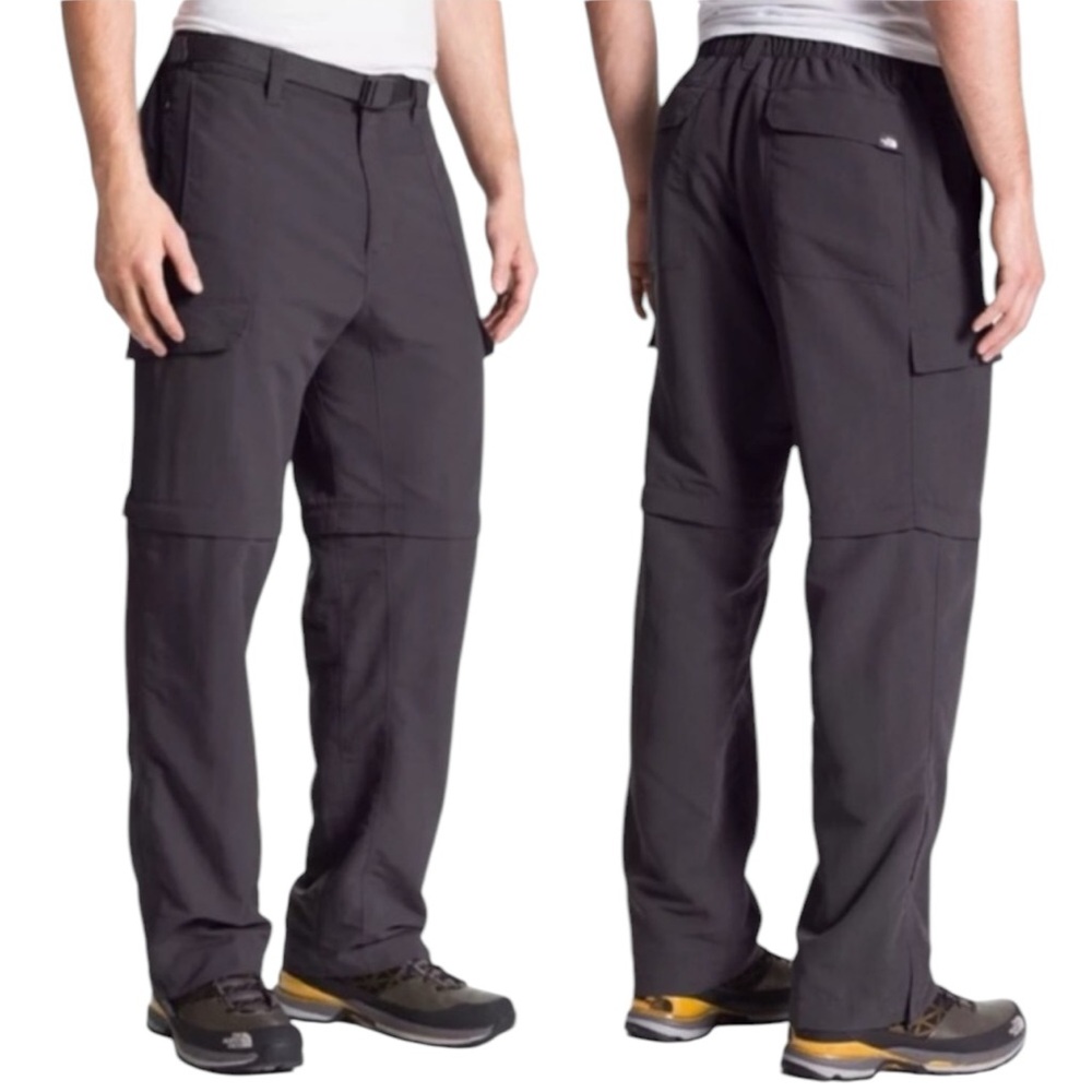 North Face Convertible Long Asphalt Gray Pants/shorts size XXL